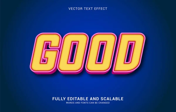 Editable Text Effect Good Style Can Used Make Title — стоковый вектор