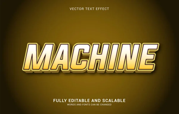 Editable Text Effect Machine Style Can Used Make Title — стоковый вектор