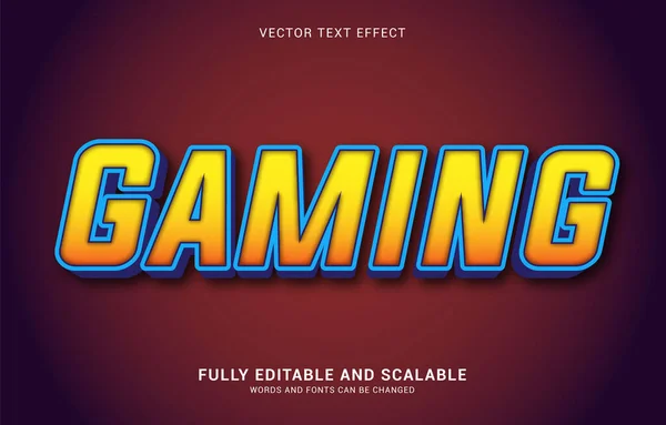 Editable Text Effect Gaming Style Can Use Make Title — Stockvektor