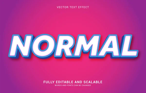 Editable Text Effect Normal Style Can Used Make Title — стоковый вектор