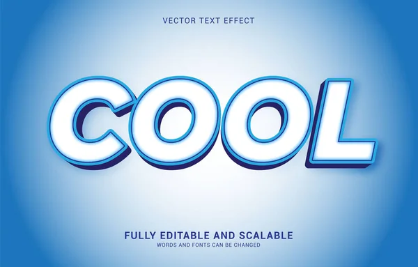 Editovatelný Textový Efekt Cool Styl Lze Použít Vytvoření Titulek — Stockový vektor
