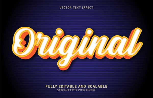 Editable Text Effect Original Style Can Use Make Title — Stockvector