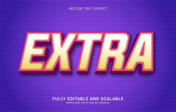 Efecto Texto Editable Estilo Extra Puede Utilizar Para Hacer Título — Archivo Imágenes Vectoriales