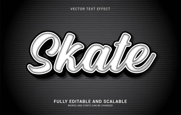 Bewerkbare Tekst Effect Skate Stijl Kan Worden Gebruikt Titel Maken — Stockvector