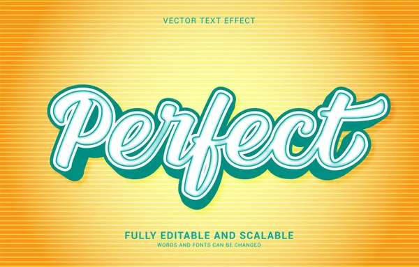 Editable Text Effect Perfect Style Can Used Make Title — стоковый вектор