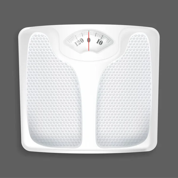 Ρεαλιστική Λεπτομερής 3d Κλίμακα βάρους μπάνιου. Διάνυσμα — Διανυσματικό Αρχείο