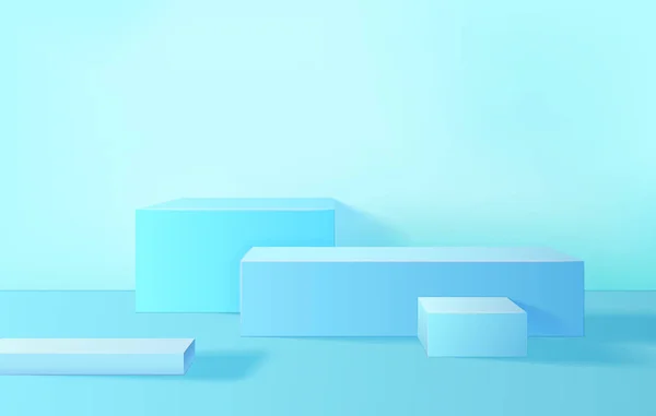 Abstract Minimal Scene met Podium Platform Stage Product. Vector — Stockvector