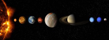 Güneş sistemi gezegeni, kuyruklu yıldız, güneş ve yıldız. Cıva, Venüs, Dünya gezegeni, Mars, Jüpiter, Satürn, Uranüs, Neptün. Bilim ve eğitim geçmişi. Bu görüntünün elementleri NASA tarafından desteklenmektedir