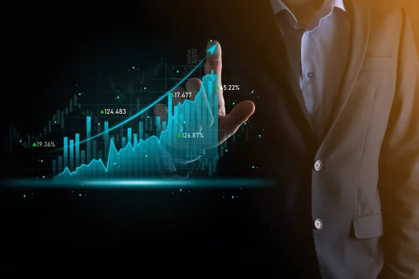 Business Development Financial Plan Strategy Analysis Finance Graph Market Chart — Φωτογραφία Αρχείου