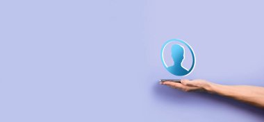 E- posta ve kullanıcı simgesi, imza, sembol pazarlama ya da bülten konsepti, diyagram. E- posta gönderme. Posta ve SMS pazarlama kavramı. İş dünyasında doğrudan satış şeması. E- posta için istemci listesi