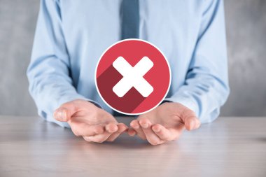 Elle tutulan simge, iptal simgesi, simgeyi iptal et. Düz kırmızı simge işaretle. round. round.round.round. X işareti iptal. Yanlış işaretleme. Reddedildi. Koyu arkaplanda.banner. Boşluk. Metin için yer