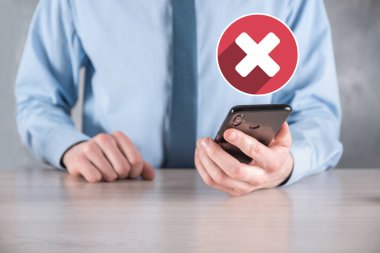 Elle tutulan simge, iptal simgesi, simgeyi iptal et. Düz kırmızı simge işaretle. round. round.round.round. X işareti iptal. Yanlış işaretleme. Reddedildi. Koyu arkaplanda.banner. Boşluk. Metin için yer