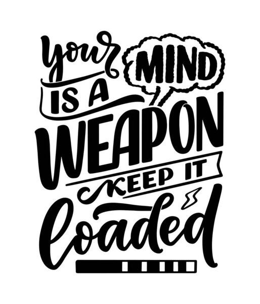 Цитата рукописной мотивации в современном стиле каллиграфии. Вдохновляющий слоган для печати и дизайна плакатов. Вектор