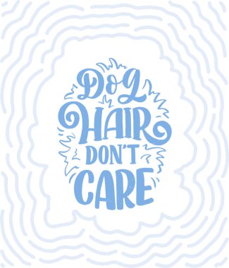 Komik ifadeli vektör illüstrasyonu. Köpekler hakkında elle çizilmiş ilham verici bir alıntı. Poster, tişört, kart, davetiye, etiket.