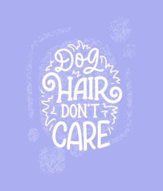 Komik ifadeli vektör illüstrasyonu. Köpekler hakkında elle çizilmiş ilham verici bir alıntı. Poster, tişört, kart, davetiye, etiket.