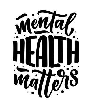 Terapiyle ilgili slogan. Blog, poster ve baskı tasarımı için komik bir alıntı. Modern yazı metni. Ruh sağlığı hizmetleri