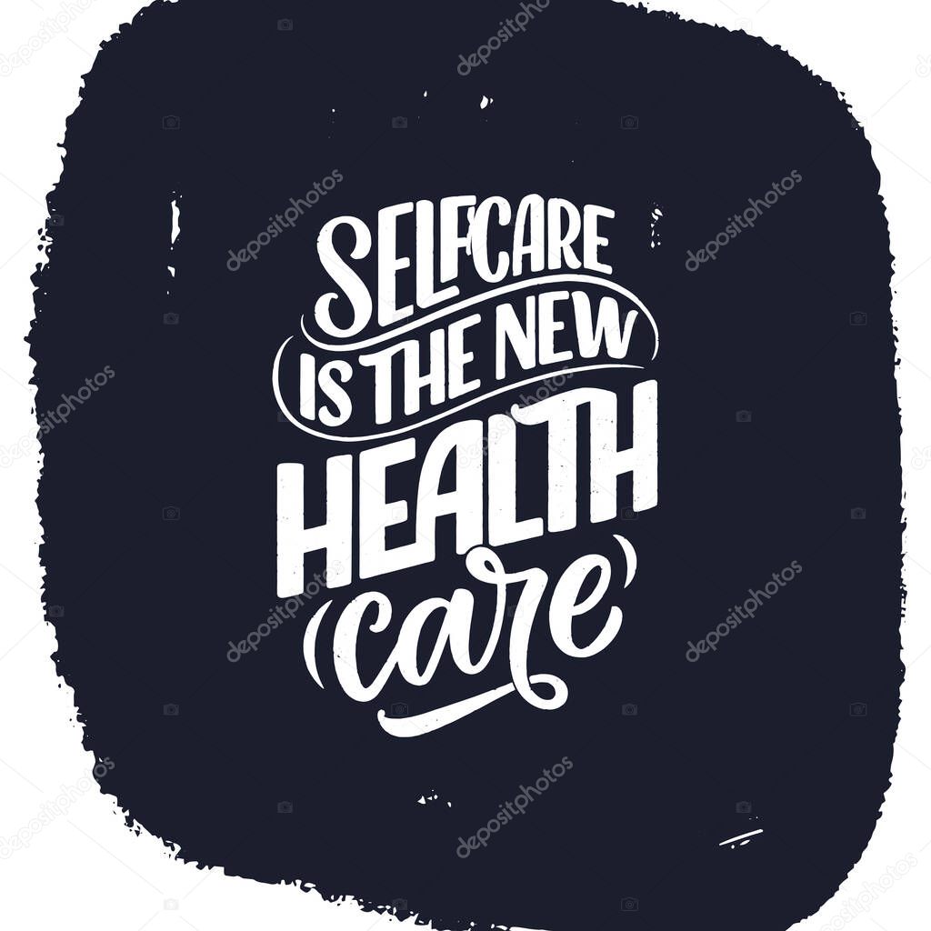 Lettering slogan about therapy. Mental healthcare. Funny quote for blog, poster and print design. Modern calligraphy text. Vector illustration