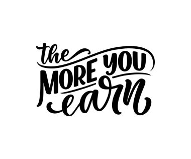 El çizimi motivasyon harfleri modern kaligrafi tarzında. Baskı ve poster tasarımı için ilham sloganı. Vektör