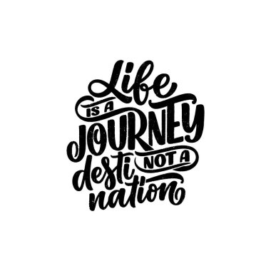 El yapımı motivasyon harfleri modern kaligrafi tarzında alıntı yapıyor. Baskı ve poster tasarımı için ilham sloganı. Vektör