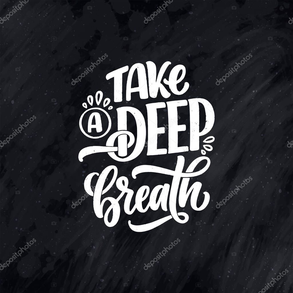 Lettering slogan about therapy. Mental healthcare. Funny quote for blog, poster and print design. Modern calligraphy text. Vector illustration