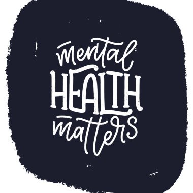 Terapiyle ilgili slogan. Akıl sağlığı servisi. Blog, poster ve baskı tasarımı için komik bir alıntı. Modern yazı metni. Vektör illüstrasyonu