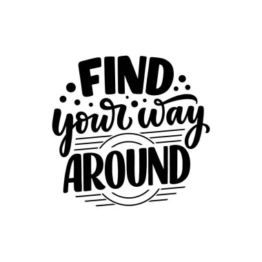 Inspirational quote about Love Yourself. Modern calligraphy. Brush painted letters, vector illustration.