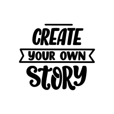 El çizimi motivasyon harfleri modern kaligrafi tarzında. Baskı ve poster tasarımı için ilham sloganı. Vektör illüstrasyonu