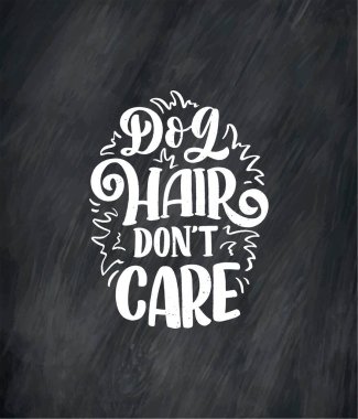 Komik ifadeli vektör illüstrasyonu. Köpekler hakkında elle çizilmiş ilham verici bir alıntı. Poster, tişört, kart, davetiye, çıkartma, afiş.