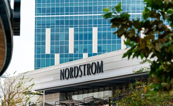 Close Shot Nordstrom Lettering Northside Mall — Stock fotografie