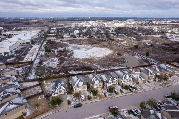 Aerial Shot Small Town Detached Houses — Photo