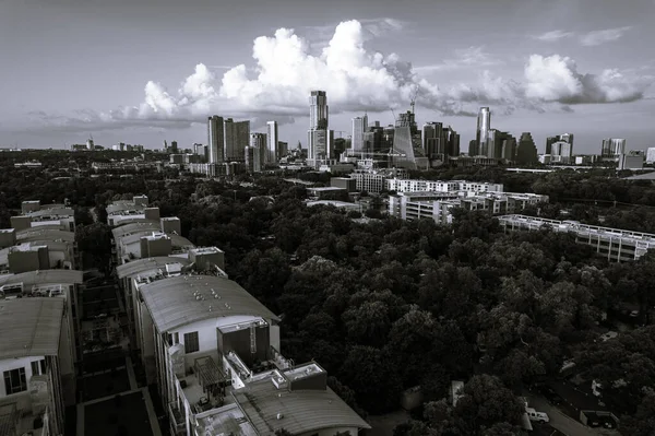 Luftaufnahme Der Modernen Stadt Einem Sonnigen Tag — Stockfoto