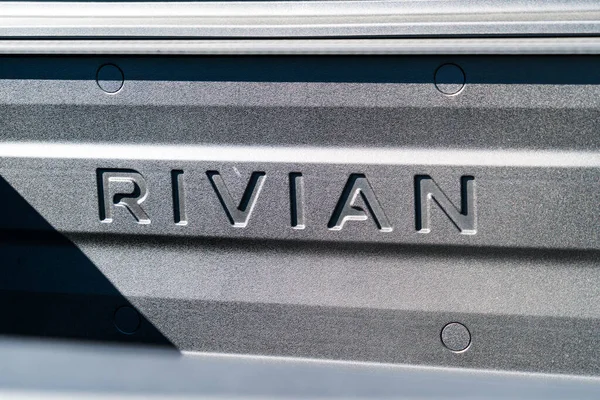 Close Shot Rivian Electric Truck — Fotografia de Stock
