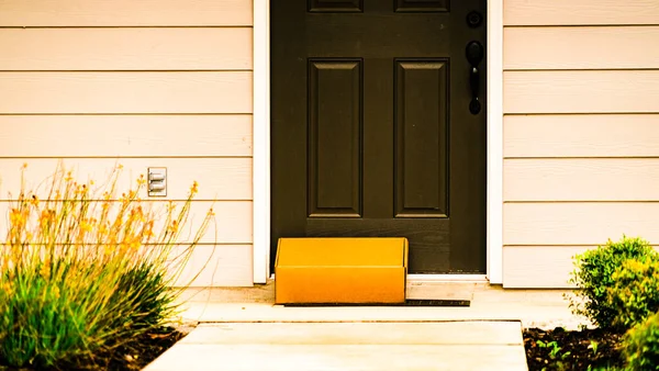 Parcel Box Front Door House — Stock fotografie