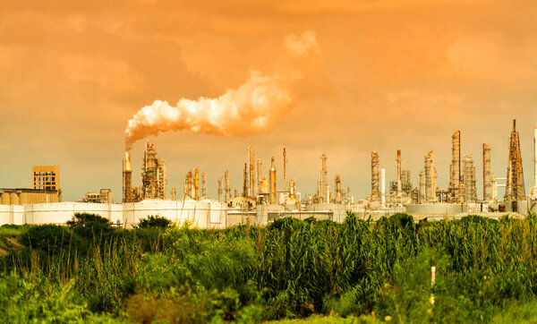 industrial landscape at Corpus Christi city