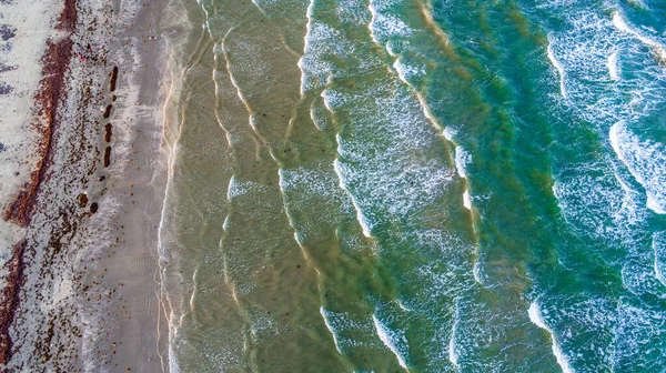 Aerial Shot Beautiful Seashore — Fotografia de Stock
