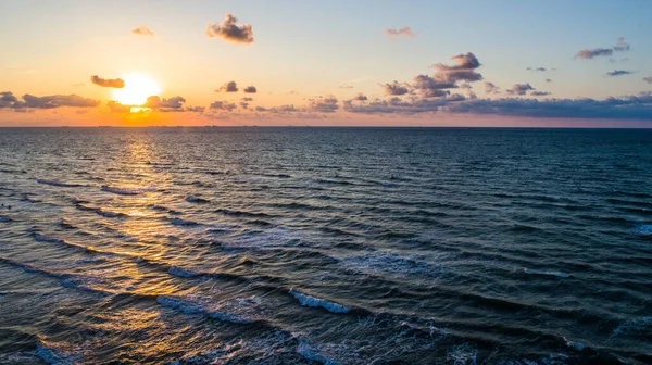 Shot Beautiful Seashore Sunset — Stok fotoğraf