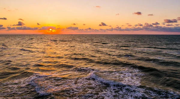 Shot Beautiful Seashore Sunset — Stockfoto