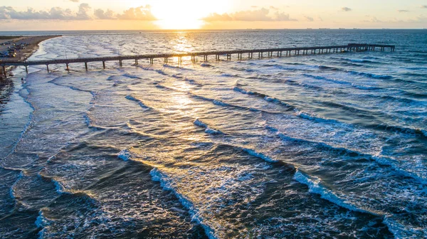 Shot Beautiful Seashore Sunset — Stockfoto