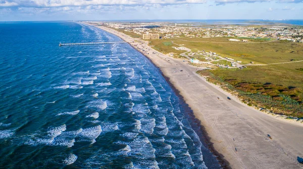 aerial  shot of beautiful seashore 