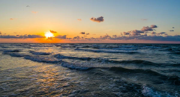 Shot Beautiful Seashore Sunset — Foto Stock