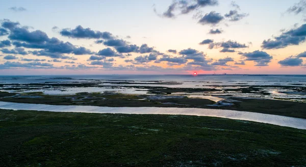 Shot Beautiful Seashore Sunset — Foto Stock