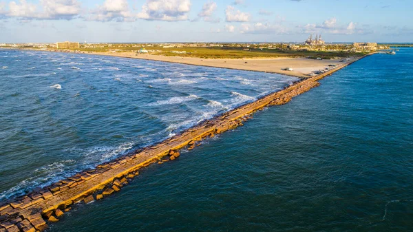 Aerial Shot Beautiful Seashore — стоковое фото