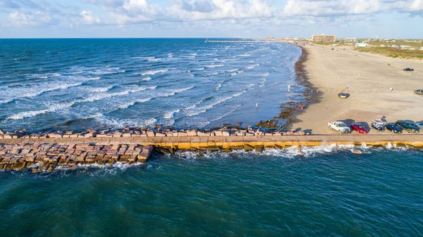 Aerial Shot Beautiful Seashore — Foto Stock