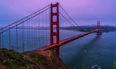  Golden Gate Köprüsü, California ile San Francisco Körfezi
