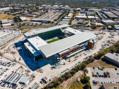 Şehir arenasının havadan görüntüsü
