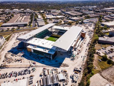 Şehir arenasının havadan görüntüsü