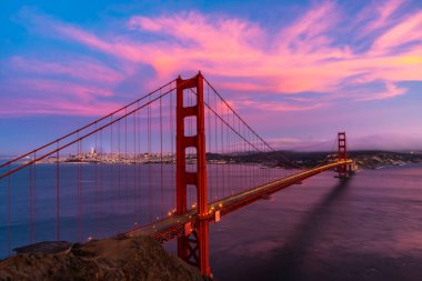  Golden Gate Köprüsü, California ile San Francisco Körfezi