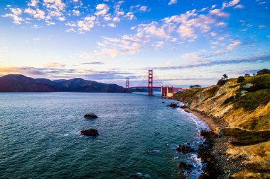  Golden Gate Köprüsü, California ile San Francisco Körfezi