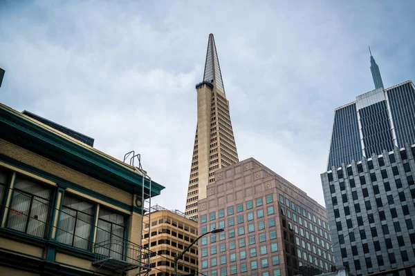 San Francisco California Glass Rascacielos Modernos Distrito Financiero —  Fotos de Stock