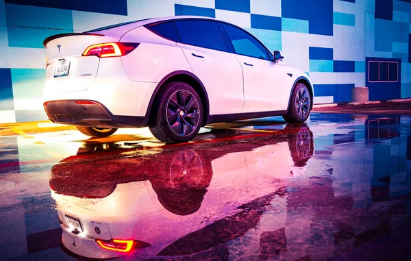 Austin, Teksas / ABD - Eylül 2020: Tesla Model 